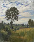 Paysage au grand arbre by Étienne Moreau-Nélaton, Huile sur toile, sold Feb 2022