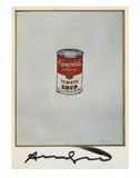 Ensemble de 4 cartes postales, 2 catalogues et 1 dépliant by Andy Warhol, Deux exemplaires du catalogue de la Galerie Ileana Sonnabend, Paris, mai 1965, illustrés d'une sérigraphie en couleurs, , sold Oct 2022