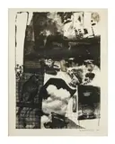 Rival by Robert Rauschenberg, 1963, Lithographie en noir sur Japon, sold Oct 2022
