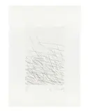 Untitled - 1971 (Series I) by Cy Twombly, Eau forte en noir, sold Oct 2022