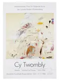 Staatliche Kunsthalle Baden Baden by Cy Twombly, 1984, Affiche d'exposition, sold Oct 2022