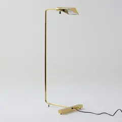 Stehleuchte 'Backslider' by Cedric Hartman, 1966, Messingrohr, Messingblech (Pandora, Kirchberg, für Jack Lenor Larsen Inc., Schweiz), sold Oct 2025