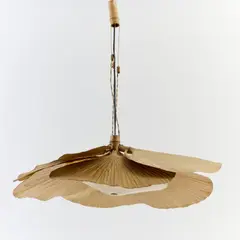 Deckenleuchte 'Hana II' aus der Serie 'Uchiwa' by Ingo Maurer, 1974, max (H), sold Oct 2025