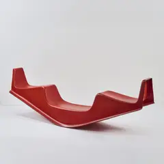 Kinderwippe by Günter Beltzig, um 1967, Fiberglas-verstärktes, rotes Polyester (BBD, Brüder Beltzig Design, Wuppertal), sold Jul 2025