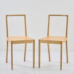 Zwei Stühle 'Ply Chair' by Jasper Morrison, 1988, Schichtholz (Vitra, Birsfelden, 2000), sold Jul 2025