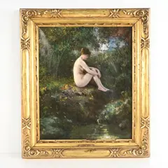 Impressionist by Lillian Genth, Oil on canvas, sold Aug 2022