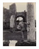 Nu masculin à la colonne - Taormina - Circa 1900 by Vincenzo Galdi, Épreuve sur papier albuminé, sold Oct 2022