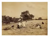 Under a Haycock by Henry Peach Robinson, 1860, Épreuve sur papier albuminé, d'après négatif verre au collodion, contrecollée sur carton, sold Oct 2022
