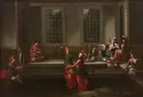 Danse dans le harem by Jean Baptiste Vanmour, Huile sur toile, sold Mar 2022