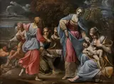 Moïse sauvé des eaux by Alessandro Tiarini, Huile sur toile (Toile d'origine), sold Mar 2022