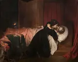 Les suites d'un duel by Paul Delaroche, Huile sur toile (Toile d'origine), sold Mar 2022