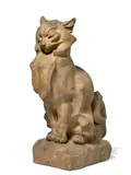 Chat assis by Thomas François Cartier, Terre cuite, sold Mar 2022