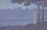 Harmonie lunaire by Alphonse Osbert, Huile sur toile (Toile d'origine), sold Mar 2022