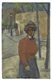 Ensemble de trois oeuvres by Augustin Grass-Mick, Gouache et pastel sur papier, sold Mar 2022