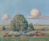 Parterre fleuri by Ferdinand du Puigaudeau, Huile sur toile, sold Mar 2022
