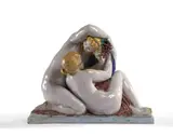 Les bacchantes by Richard Guino, Terre cuite vernissée, sold Mar 2022