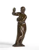 Baigneuse au bras levé by Richard Guino, 1912, Bronze à patine brun clair, sold Mar 2022