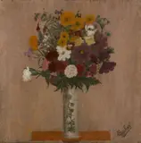 Bouquet de fleurs by André Bauchant, 1921, Huile sur panneau, sold Mar 2022