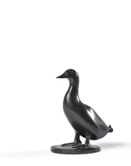 Canard by François Pompon, 1926-1932, Bronze à patine brune, sold Mar 2022