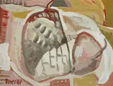 Saveur des fruits by Francisco Bores, 1963, Gouache sur papier, sold Mar 2022