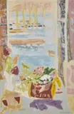 Nature morte à la fenêtre by Jules Cavaillès, Gouache et crayon sur papier, sold Mar 2022