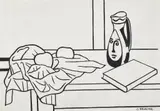 Nature morte au pichet Picasso by Georges Bauquier, circa 1970, Encre de Chine sur papier, sold Mar 2022