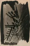 Composition by Nicolas de Staël, 1946, Lavis d'encre de Chine sur papier, sold Jun 2022