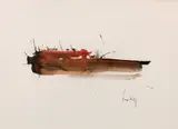 Composition by Georges Mathieu, 1959, Encre et aquarelle sur papier, sold Jun 2022