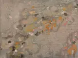 Paysage-signalisation by Zoran Mušič, 1963, Huile sur toile, sold Jun 2022