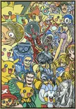 Lola in mangaworld by Gudmundur Erro, 2012, Acrylique sur toile, sold Jun 2022