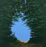 Sans titre (Je suis monté jusqu'ici) by Gérard Schlosser, 1992, Acrylique sur toile sablée, sold Jun 2022