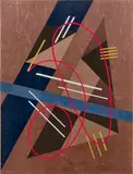 Sans titre by César Domela, Gouache et collage sur papier, sold Jun 2022