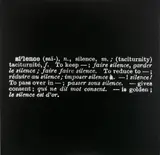 Titled (Art as Idea as Idea) [Silence] (anglais/français) by Joseph Kosuth, 1968, Photographie montée sur panneau, sold Jun 2022