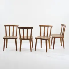 Vier 'Utö' Stühle by Axel Einar Hjorth, 1930, Kiefernholz, massiv (Nordiska Kompaniet (NK), Stockholm), sold Mar 2025