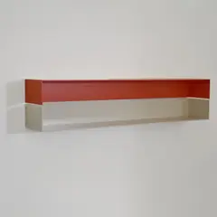 Zweiteiliges modulares Wandregal 'Profil' mit Seitenteilen by Jörg Schellmann, 2010, 150 x 26 x 16 cm (Jeweils L), sold Dec 2024