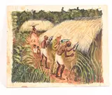 Untitled by Howard Baer, Watercolor illustration, sold Sep 2022