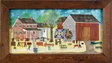 farm scenes by Dolores Hackenberger, oil on canvas, sold Dec 2011