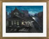 of a train station by Forrest Orr, watercolor, sold Dec 2011