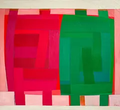 Hebron by Michael Loew, 1964, oil on canvas, sold Sep 2025