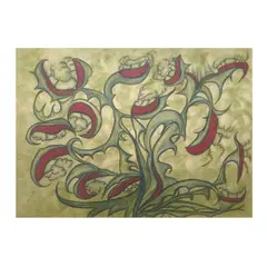 Anna Zemankova - Untitled by Anna Zemánková, oil pastel on paper, sold Sep 2025