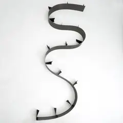Bookworm Shelf for One Off by Ron Arad, steel, sold Sep 2025