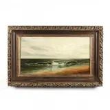 Seascape by Ida Squier Gutsell, Oil on canvas, sold Sep 2019