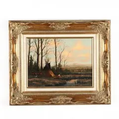 Evening by Heinie Hartwig, Oil on Masonite, sold Sep 2019