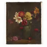 Still Life with Flowers by Andrew Thomas Schwartz, Oil on canvas, sold Sep 2019