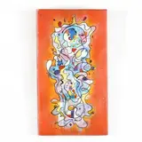 Squash Totem by Michael Everson, Mixed media on board, sold Sep 2019