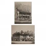 Two New Bern, North Carolina Scenes by Louis Orr, Etchings, sold Aug 2019