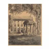 The University of North Carolina at Chapel Hill, 'Old East' and the Old Well by Louis Orr, Etching, sold Aug 2019