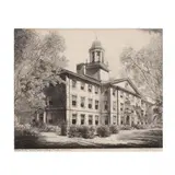 Waite Hall, Wake Forest College, North Carolina by Louis Orr, Etching, sold Aug 2019