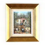 Women in a Village by Ernst Louizor, Oil on canvas, sold Aug 2019