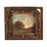 Late October by George M. Bruestle, Oil on board, sold Aug 2019